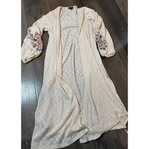 Open Knit Cardigan Art class size large Kids long sleeve